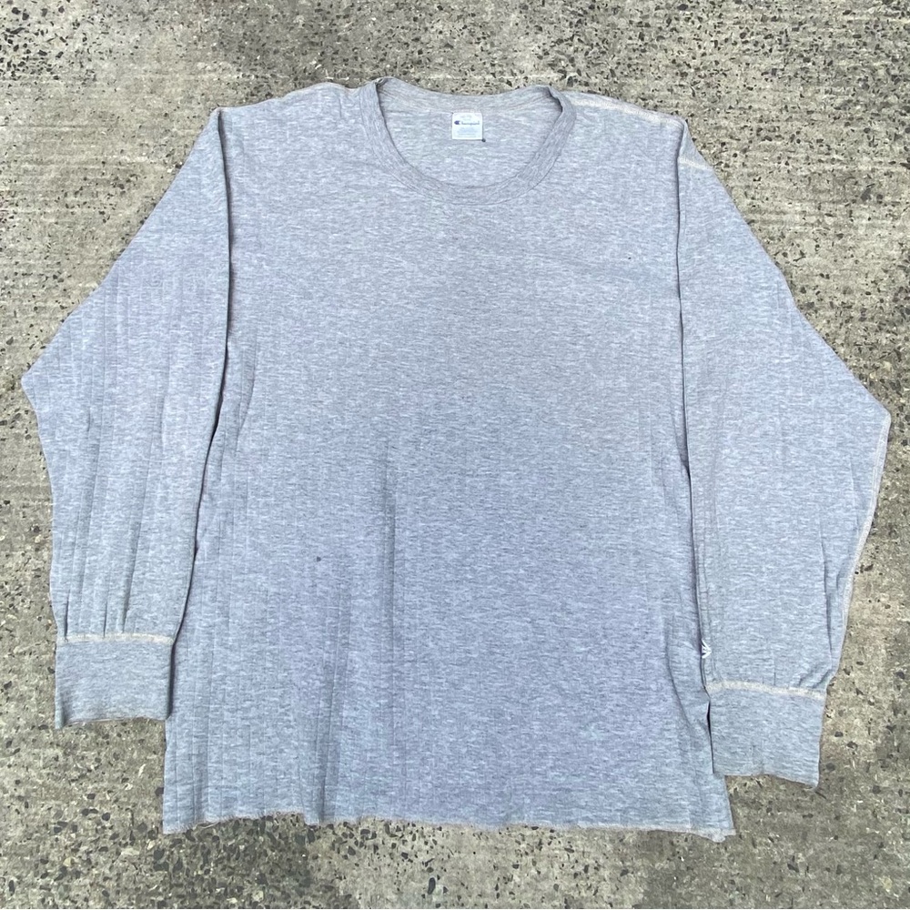 Y2k Ribbed Champion Long Sleeve Shirt
